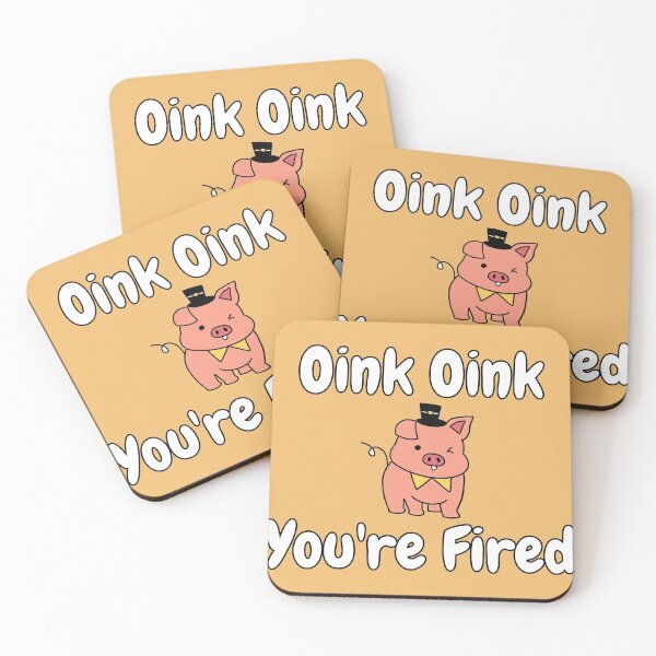 Item preview, Oink oink you're fired   designed and sold by Meek-Anime.