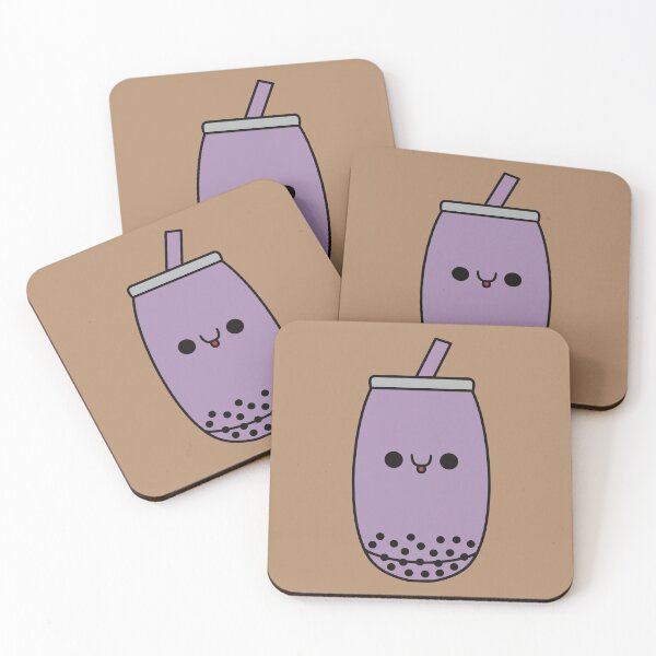 Item preview, Cute Taro Bubble Tea - Kawaii Boba Tea designed and sold by KawaiiByDice.