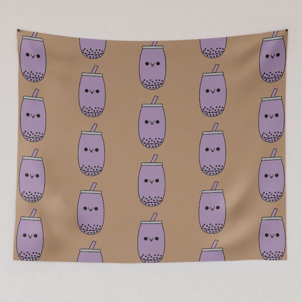 Item preview, Cute Taro Bubble Tea - Kawaii Boba Tea designed and sold by KawaiiByDice.