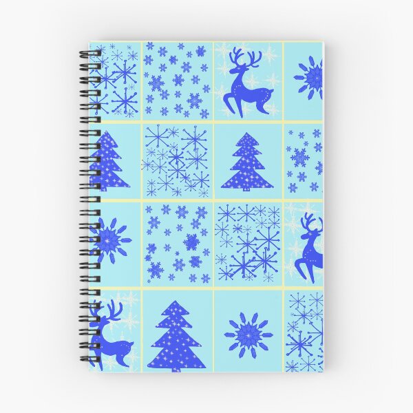 Item preview, patrón de humor navideño de invierno en azul designed and sold by Magicbrush13.