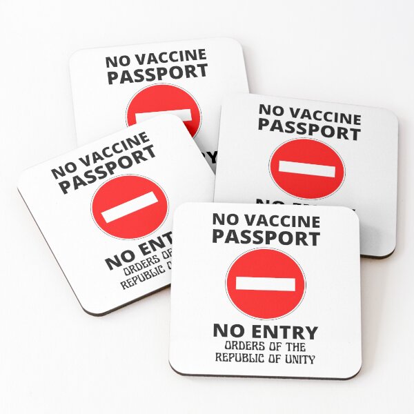 Item preview, No Vaccine Passport No Entry  designed and sold by RGRamsey.