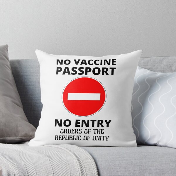 Aperçu de l'œuvre Pas de passeport de vaccin Pas d'entrée créée et vendue par RGRamsey.
