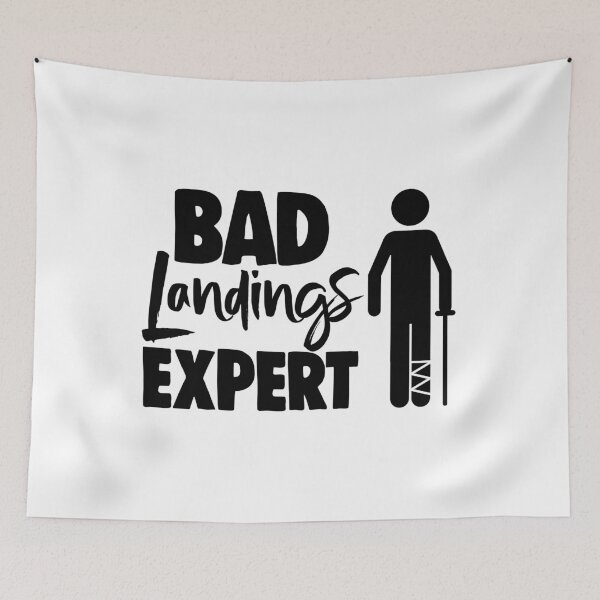 Item preview, Bad Landings Expert Broken Leg designed and sold by Bendthetrend.