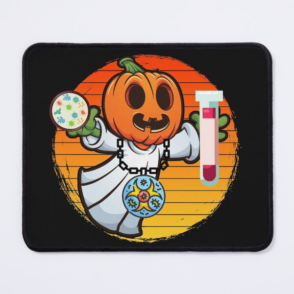 Item preview, MEDICAL LABORATORY SCIENTIST PUMPKIN HEAD LAB GHOST RETRO SUNSET HALLOWEEN designed and sold by Hippiesole.