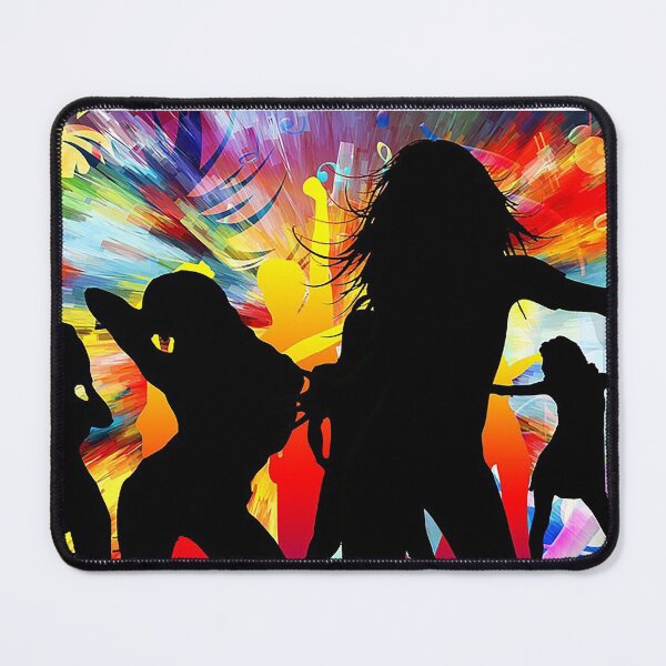 Item preview, Dance, rave, dance reverse silhoutte with color backround, boogie, zombie dance,  designed and sold by Nostrathomas66.