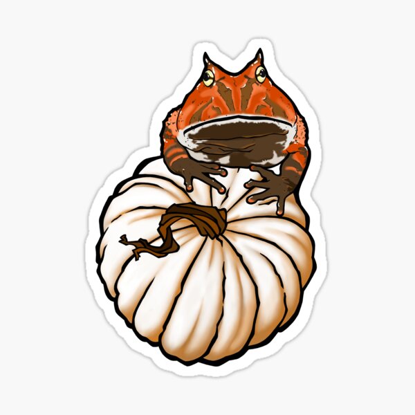 Item preview, Pumpkin Spice Pacman Frog designed and sold by SaltDream.