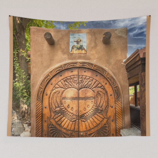 Item preview, Sacred Heart of Jesus Carved Wood Doors by Debra Martz designed and sold by Debra Martz.