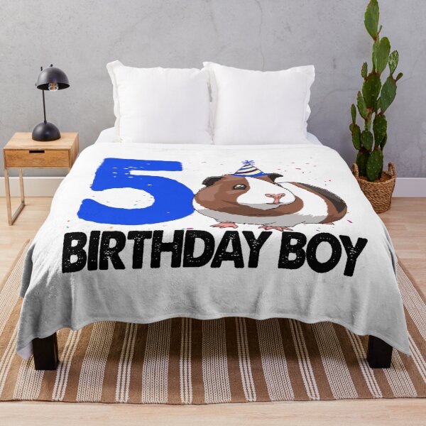 Item preview, Birthday Boy 5 Guinea Pig designed and sold by Bendthetrend.
