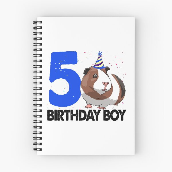 Item preview, Birthday Boy 5 Guinea Pig designed and sold by Bendthetrend.