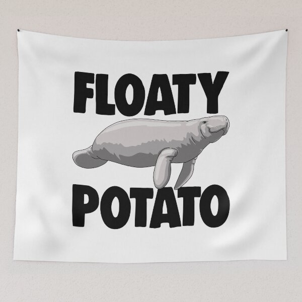 Item preview, Floaty Potato Manatees designed and sold by Bendthetrend.