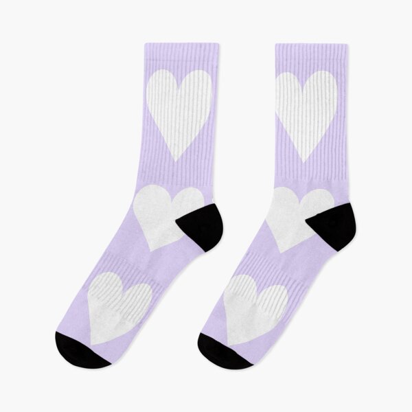 Item preview, Large WHITE & LILAC LOVE HEARTS designed and sold by RachelMacht.
