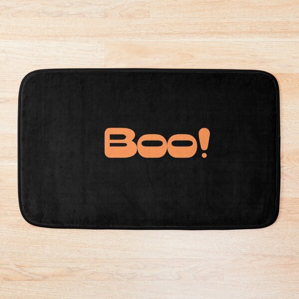 Item preview, Boo! (Funny Minimalist) - Orange Round designed and sold by SilkenDove.