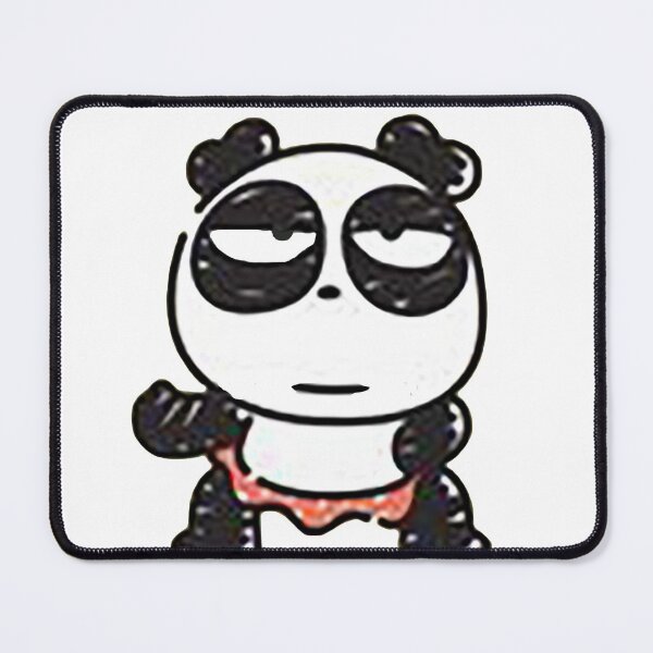 Item preview, cartoon panda, indifferent, angry, black and white, asian, unhappy panda designed and sold by Nostrathomas66.