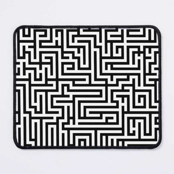 Item preview, Maze, labryinth, maze runner, abstract pattern, lost in a maze, amazing, neon blue designed and sold by Nostrathomas66.