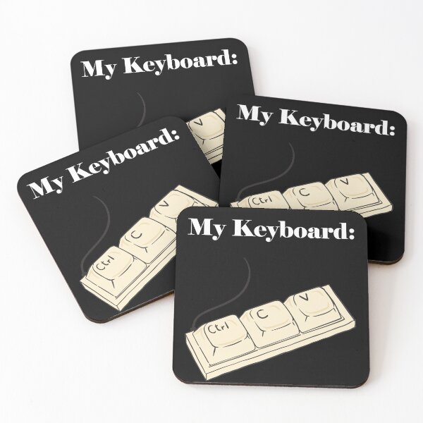 Item preview, funny developer porgramming keyboard designed and sold by PaulPolygonart.
