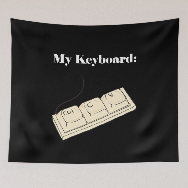 Item preview, funny developer porgramming keyboard designed and sold by PaulPolygonart.