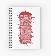 My Name Is Maximus - Gladiator Spiral Notebook