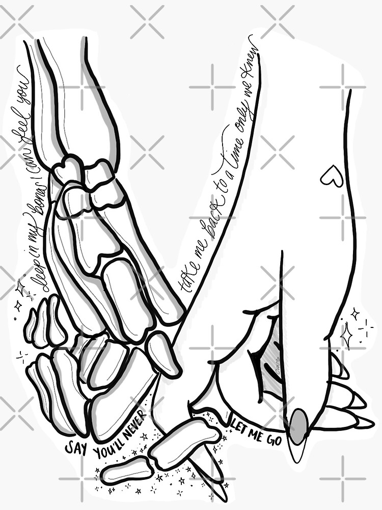 "say you’ll never let me go" Sticker for Sale by stardustbabes Redbubble