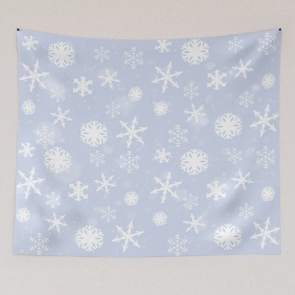 Item preview, Snowflakes on pastel blue designed and sold by bkdoodles.