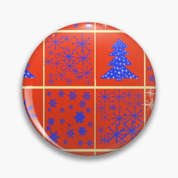 Aperçu de l'œuvre motif d'humeur de noël d'hiver sur le rouge créée et vendue par Magicbrush13.