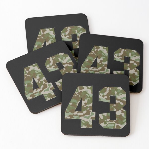 Item preview, Army Camo Number Forty-three Veteran Lucky Number 43 designed and sold by Urosek.