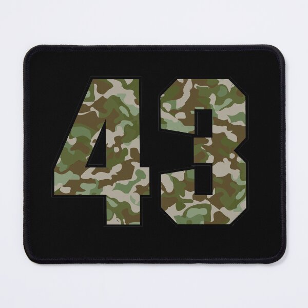 Item preview, Army Camo Number Forty-three Veteran Lucky Number 43 designed and sold by Urosek.
