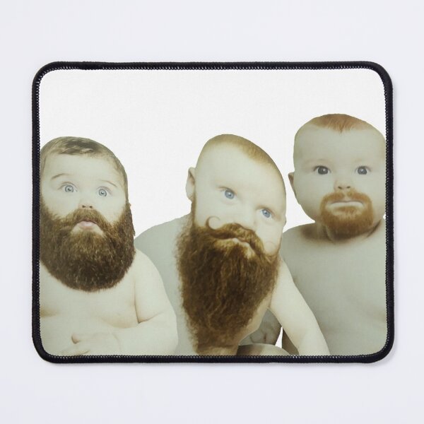 Item preview, Babies with beards, infants, facial hair, goatee, mustache, ginger, toddler, chubby checks, designed and sold by Nostrathomas66.