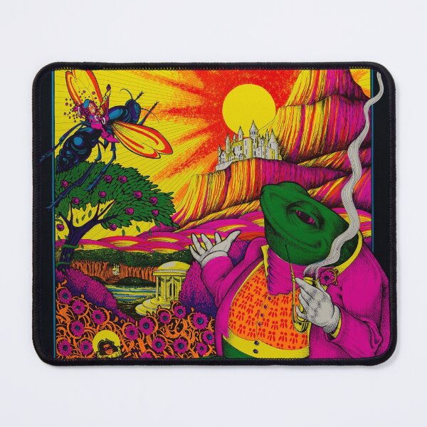 Item preview, Time IN Time Out, Vintage Black Light Poster, 1970s, pyschedelic, frog, weed, bee, high times, bad trip designed and sold by Nostrathomas66.