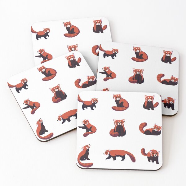 Item preview, Red Panda Pattern designed and sold by jastinamor.