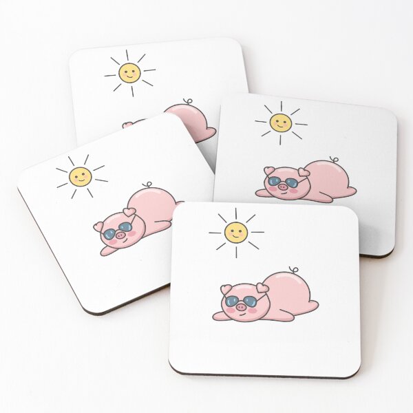 Item preview, Ilustración de cerdo tomando el sol designed and sold by Artofmaffy2021.