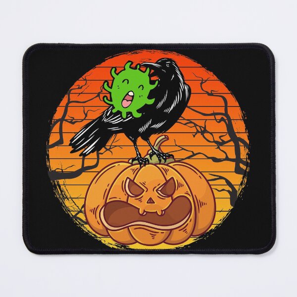Item preview, MEDICAL LABORATORY SCIENTIST HALLOWEEN BLACK BIRD WITH VIRUS PUMPKIN SUNSET designed and sold by Hippiesole.