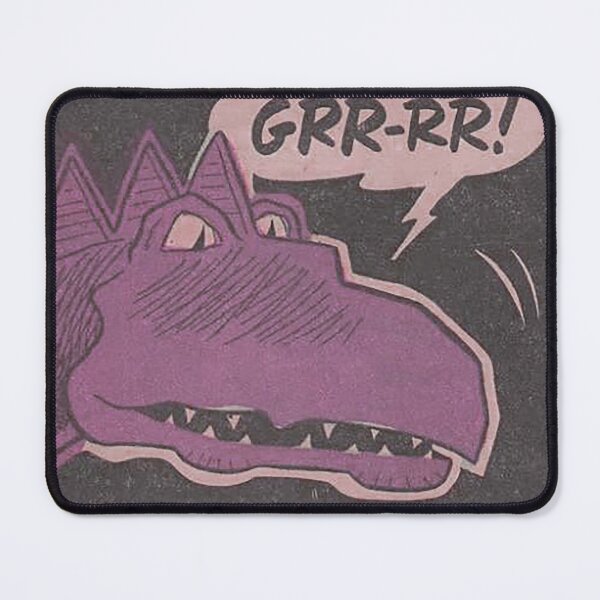 Item preview, Purple Dinosaur Comic GRR-RR!, cartoon illustration designed and sold by Nostrathomas66.