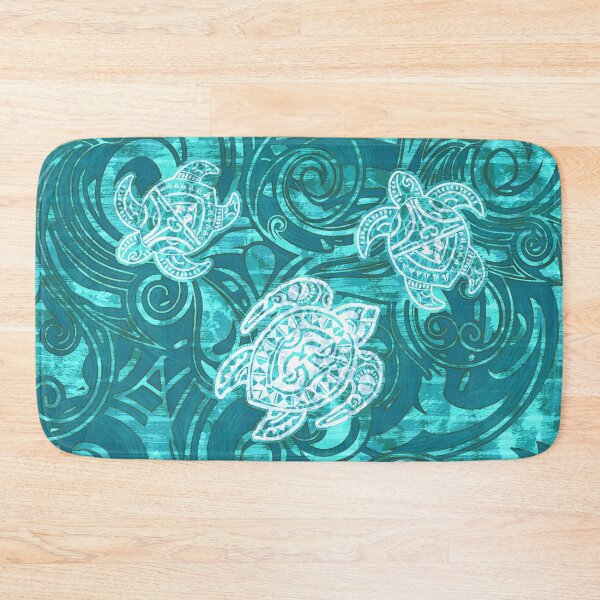 Item preview, Ocean Blue Abstract Turtle Love designed and sold by sunnthreads.
