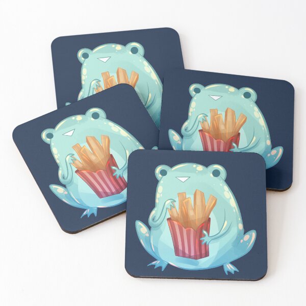 Item preview, Blue Fries Froggy designed and sold by GalaxyChicken.