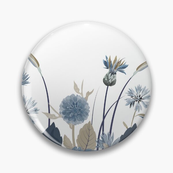 Item preview, Blue Cornflowers, Dahlias, Thistles designed and sold by GeeHanz.