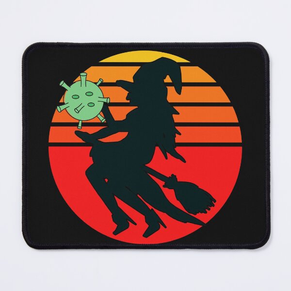 Item preview, MEDICAL LAB SCIENTIST HALLOWEEN LAB WITCH RETRO SUNSET-VIRUS CORONAVIRUS designed and sold by Hippiesole.