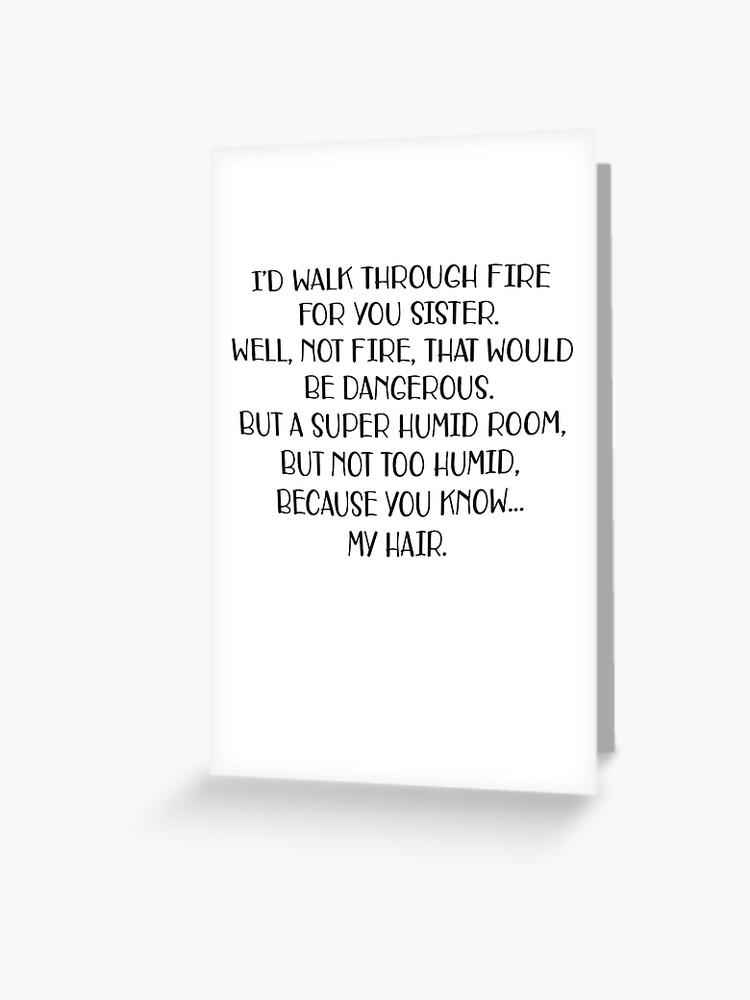 id walk through fire for you card