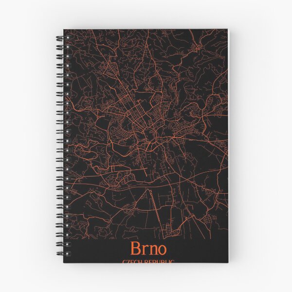Item preview, Brno City Map Black Orange designed and sold by Ermland-LabeL.