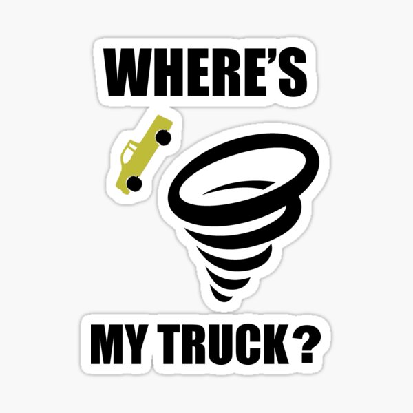 Vista previa del artículo con la obra «Where's My Truck?, Tornado », diseñado y vendido por christopherda.
