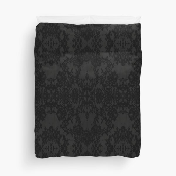Item preview, Chic Tonal Black Symmetric Floral Lace Repeat Pattern  designed and sold by LaceySkies.