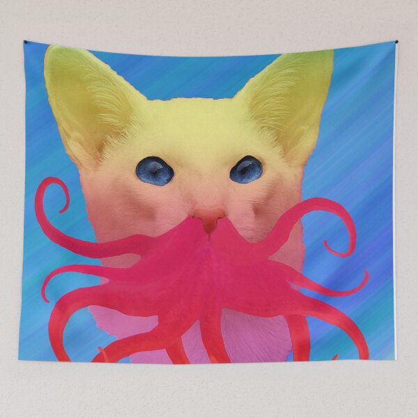 Item preview, Tentacle Meow as Spirit Animal designed and sold by Loveday Funck.