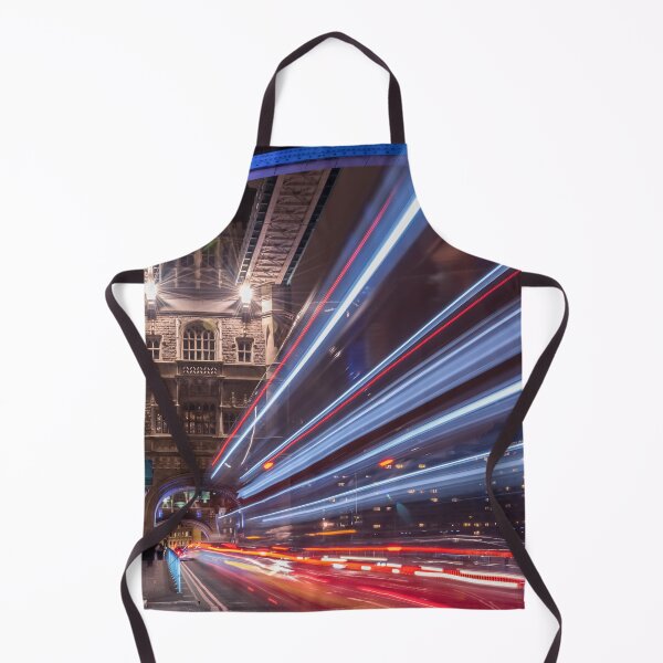 Item preview, Light trails along Tower Bridge London designed and sold by RezieMart.