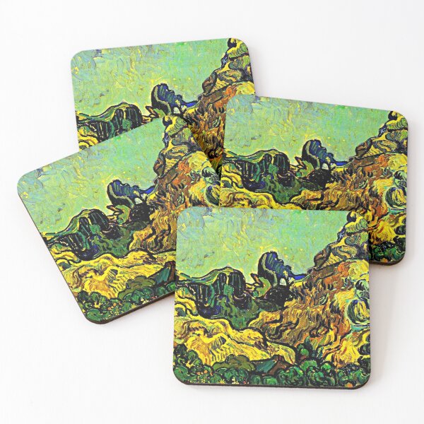 Item preview, Vincent Van Gogh Mountains at Saint-Remy designed and sold by hardscuffle.