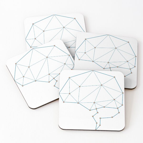Item preview, Brain shaped AI artificial intelligence art designed and sold by EngineersArt.