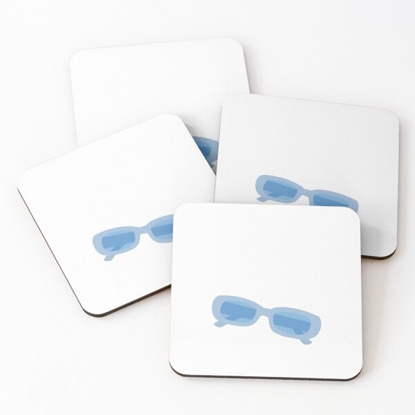 Item preview, Aesthetic blue retro sunglasses designed and sold by seasideshop-.