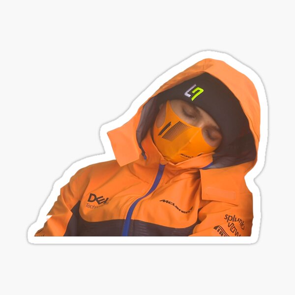 Dormir Lando Norris au Spa 2021 Sticker