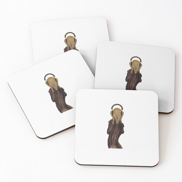 Item preview, The Scream with Headphones | Fine Art Spoof designed and sold by DanLopesMerch.