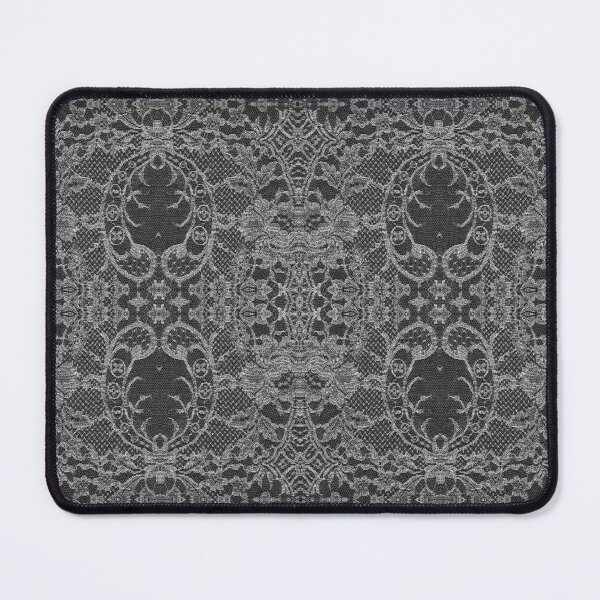 Artikelvorschau, Chic Tonal Black and Grey Symmetric Floral Lace Repeat Pattern entworfen und verkauft von LaceySkies.