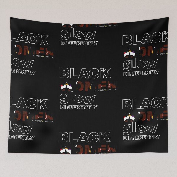 Item preview, Black Women Glow Differently  designed and sold by showoffmarket.