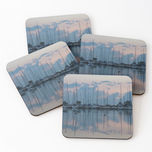 Item preview, Pink and Blue Peace - Still Sailboat Reflections  designed and sold by Georgia Mizuleva.